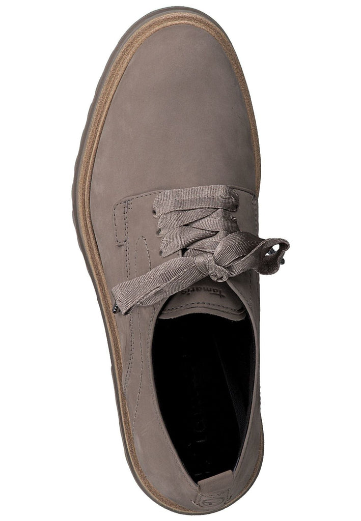 Tamaris Halbschuhe Nubukleder Taupe