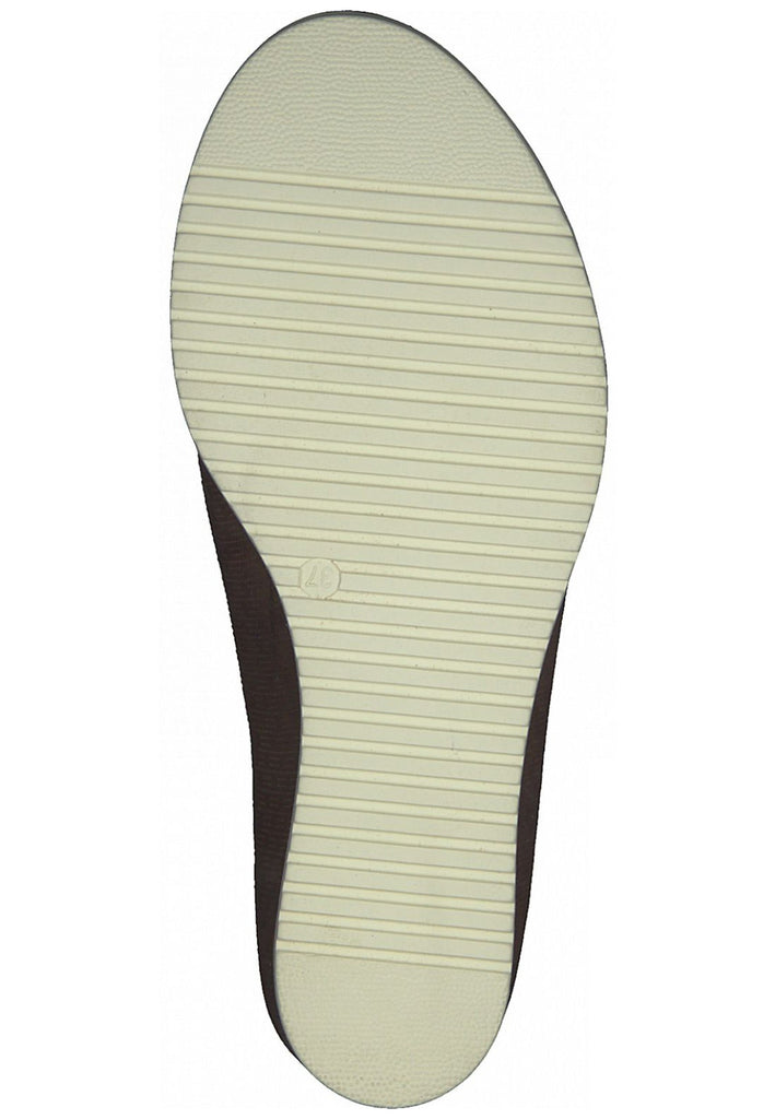 Tamaris Pantoletten Glattleder Nuss