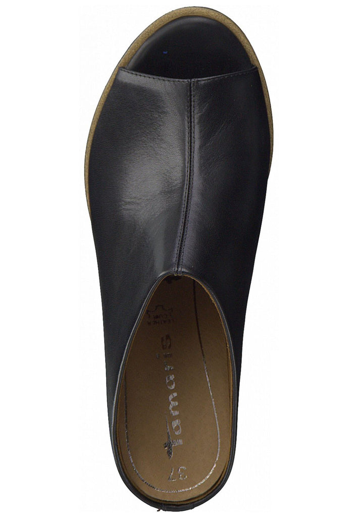 Tamaris Pantoletten Glattleder Schwarz