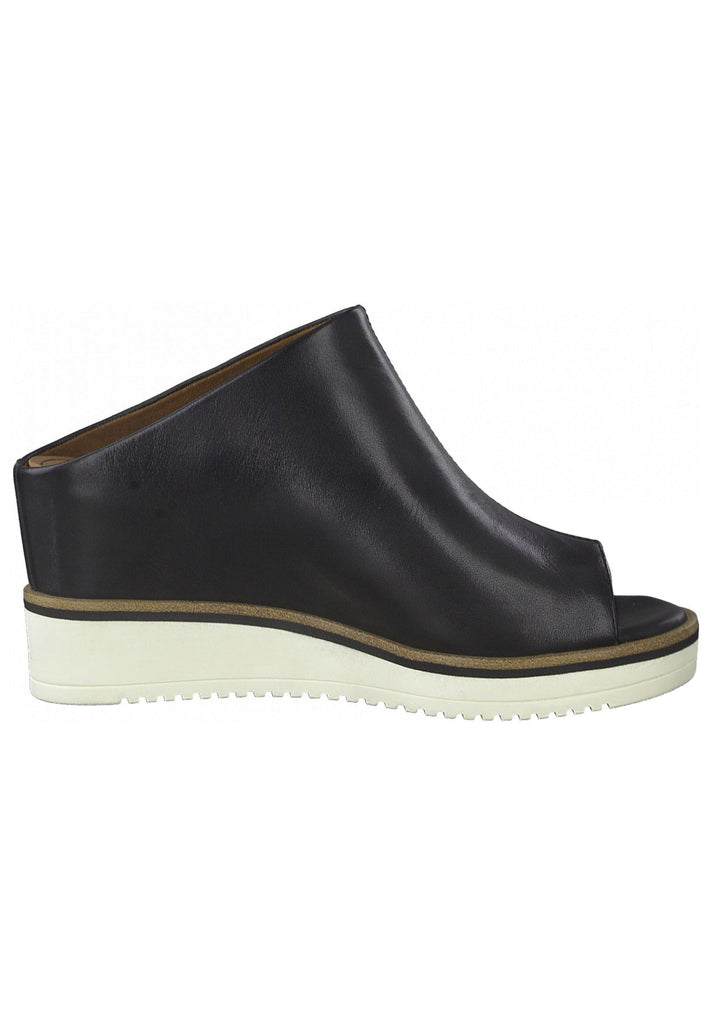 Tamaris Pantoletten Glattleder Schwarz