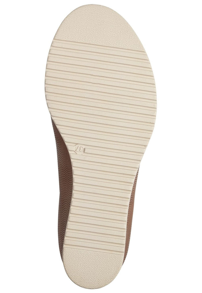 Tamaris Pantoletten Leder Cognac