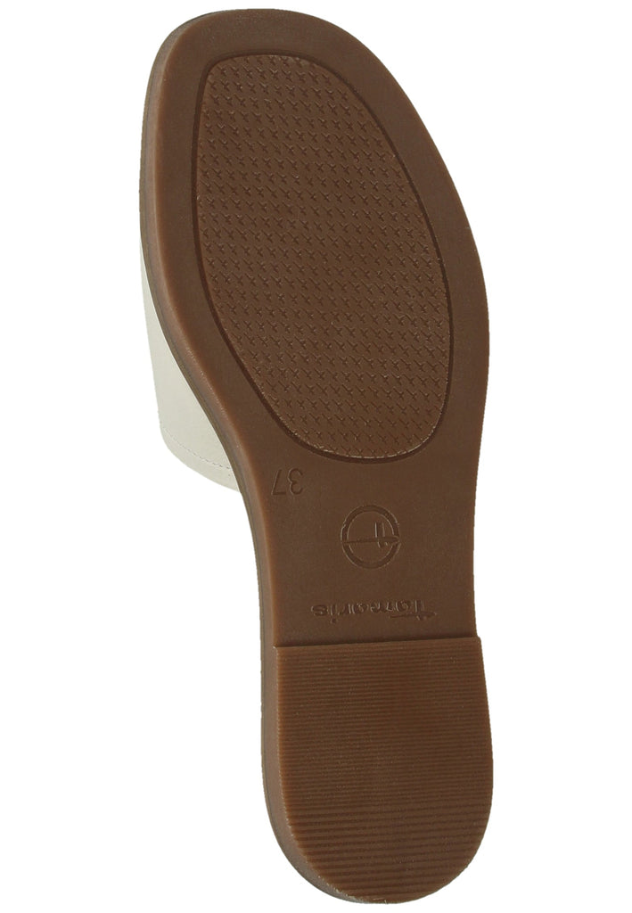 Tamaris Pantoletten Leder Ivory