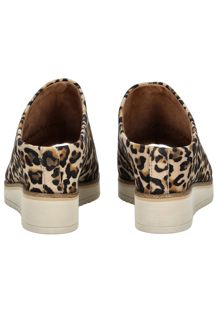 Tamaris Pantoletten Leder Leopard