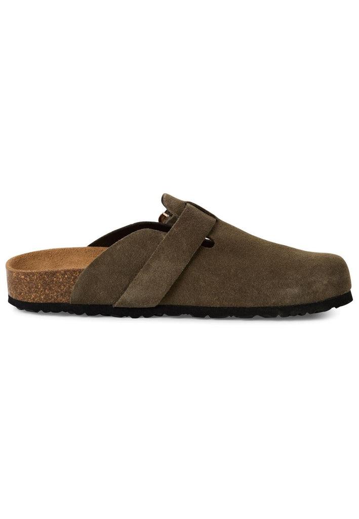 Tamaris Pantoletten Leder Olive