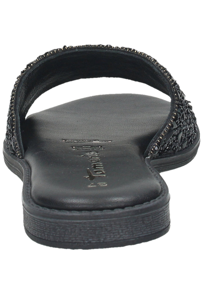 Tamaris Pantoletten Leder Schwarz