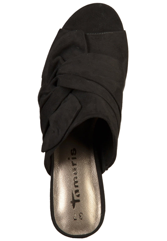 Tamaris Pantoletten Lederimitat Schwarz