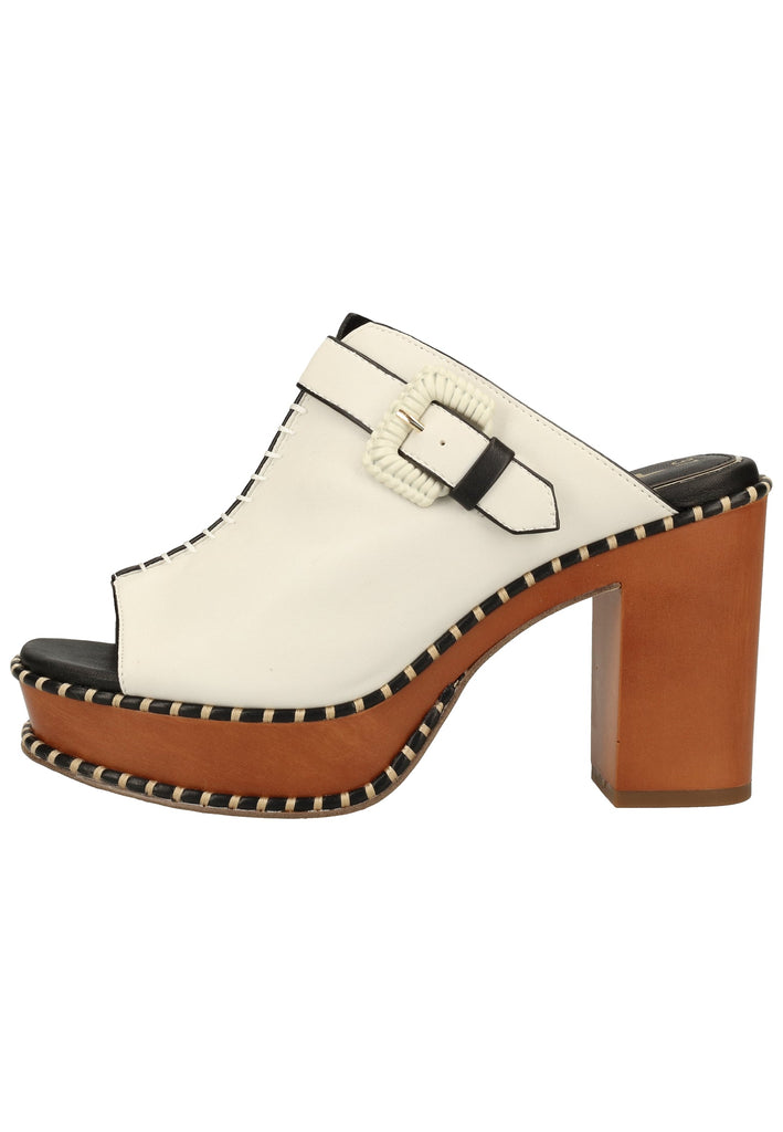 Tamaris Pantoletten Lederimitat Weiß