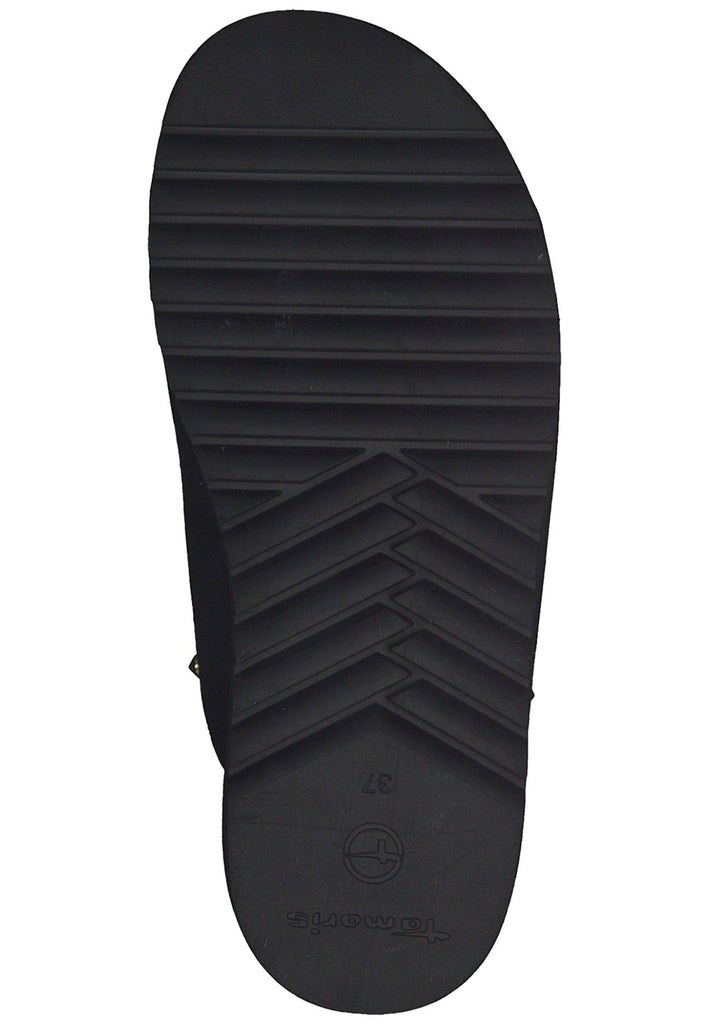 Pantoletten Tamaris Pantoletten Lederimitat Schwarz/Gold