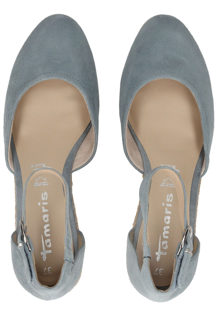 Tamaris Pumps Leder Hellblau
