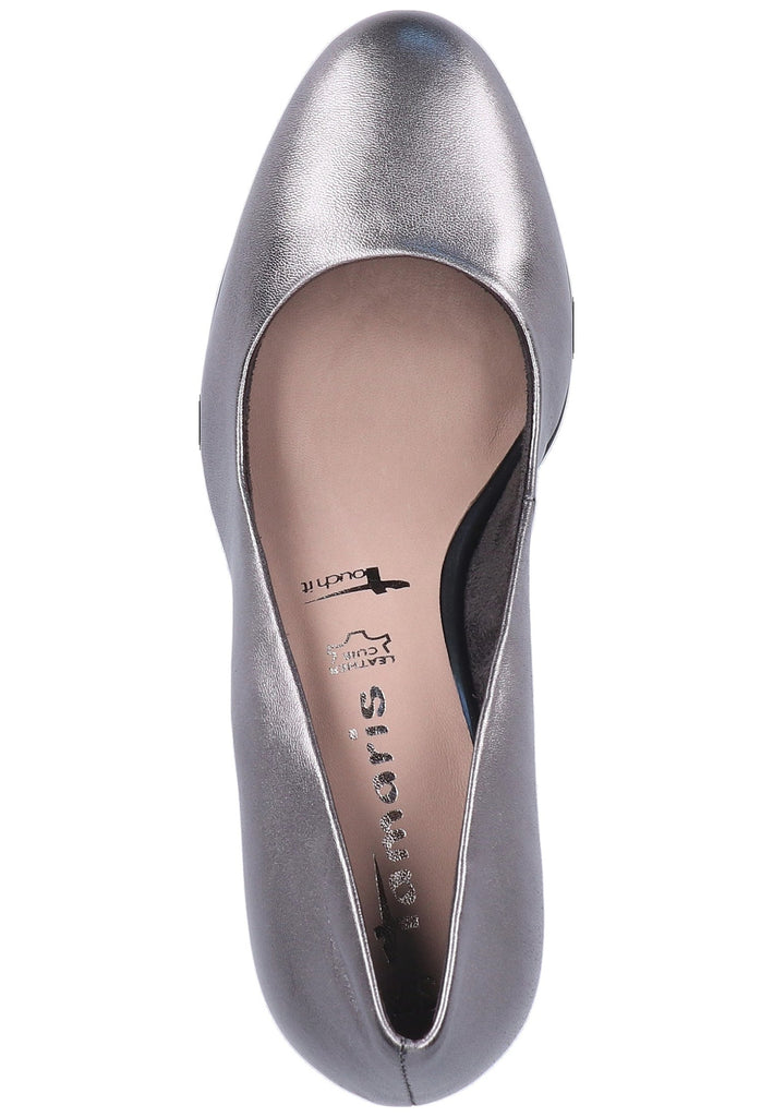 Tamaris Pumps Leder Platin