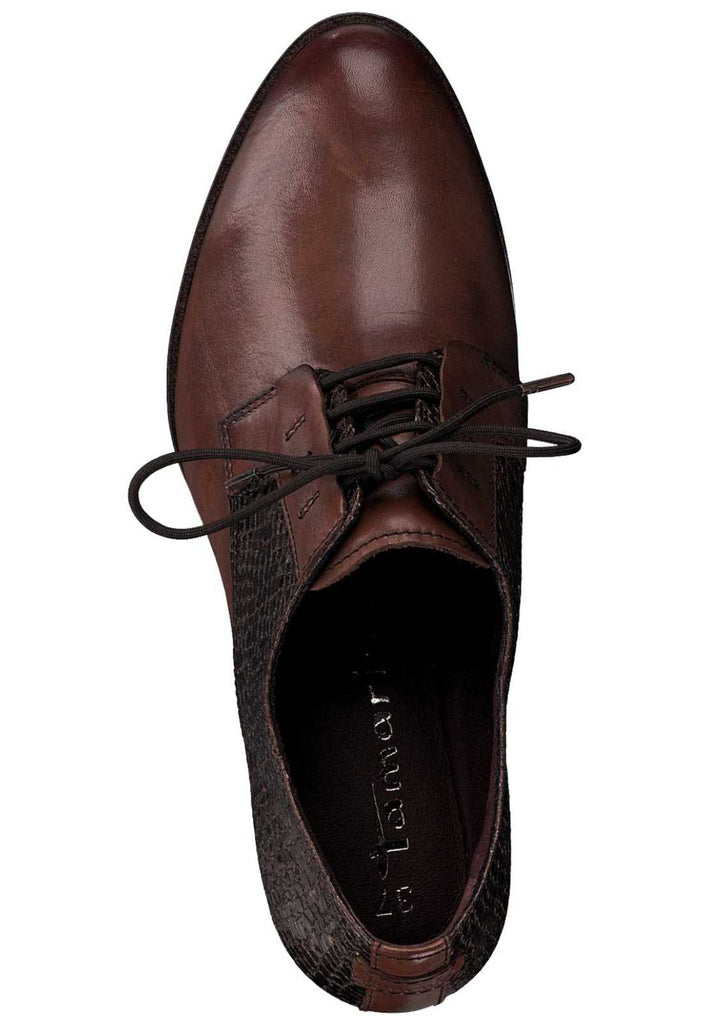 Tamaris Pumps Leder/Synthetik Chestnut