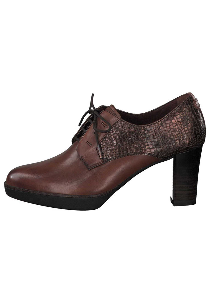 Tamaris Pumps Leder/Synthetik Chestnut