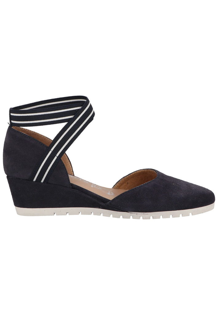 Tamaris Pumps Leder/Textil Navy