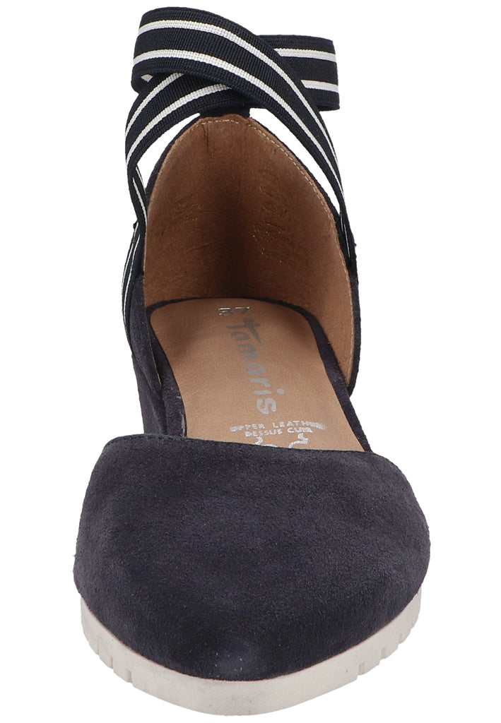 Tamaris Pumps Leder/Textil Navy