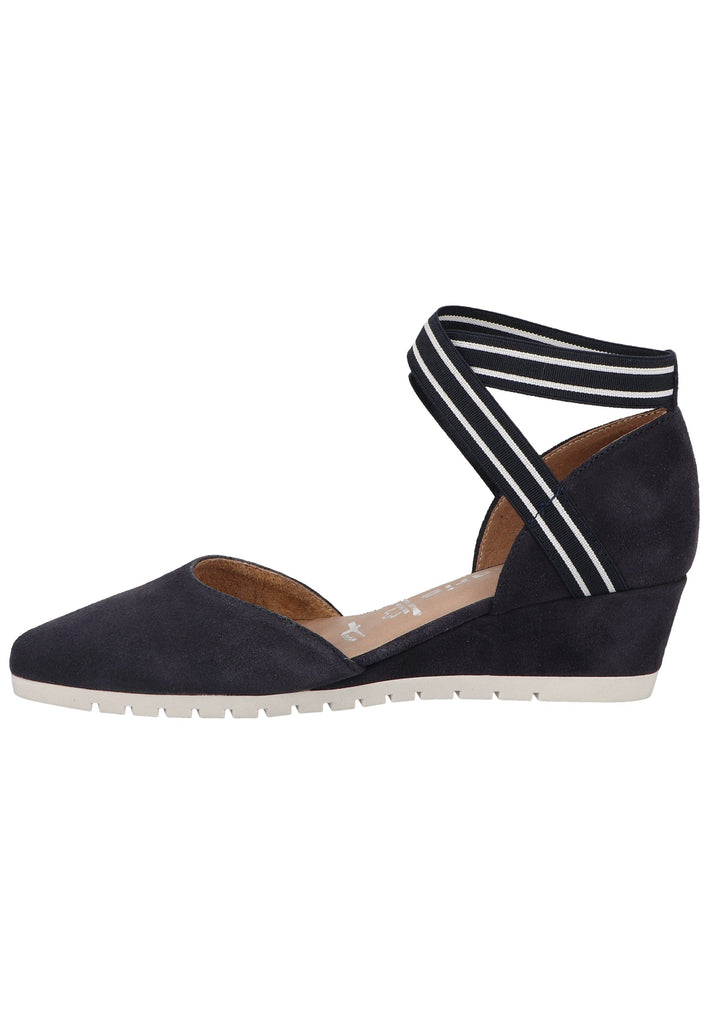 Tamaris Pumps Leder/Textil Navy