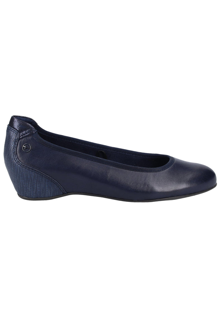Tamaris Pumps Leder/Textil Navy