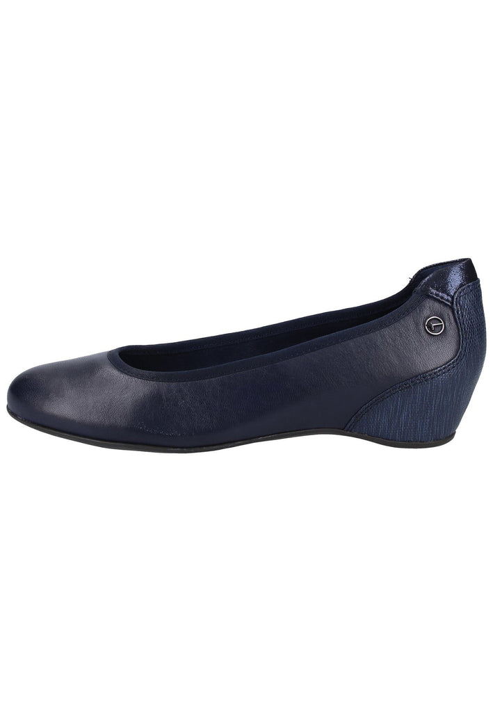 Tamaris Pumps Leder/Textil Navy