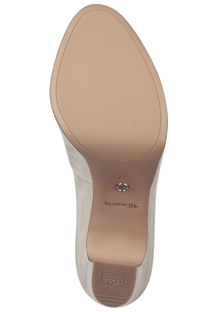 Tamaris Pumps Lederimitat Nude Lack