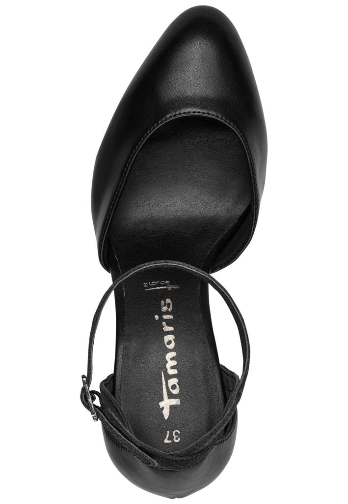 Tamaris Pumps Lederimitat Schwarz