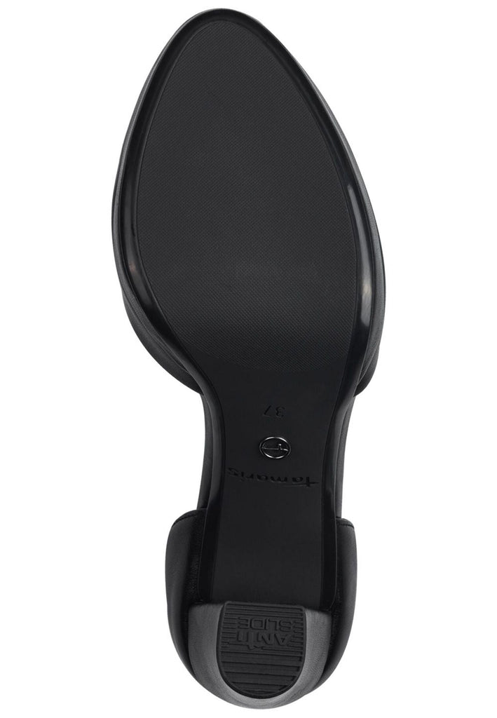 Tamaris Pumps Lederimitat Schwarz