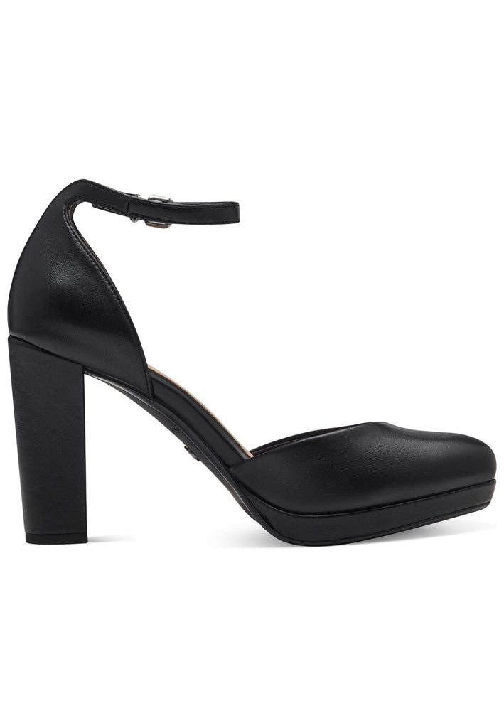 Tamaris Pumps Lederimitat Schwarz