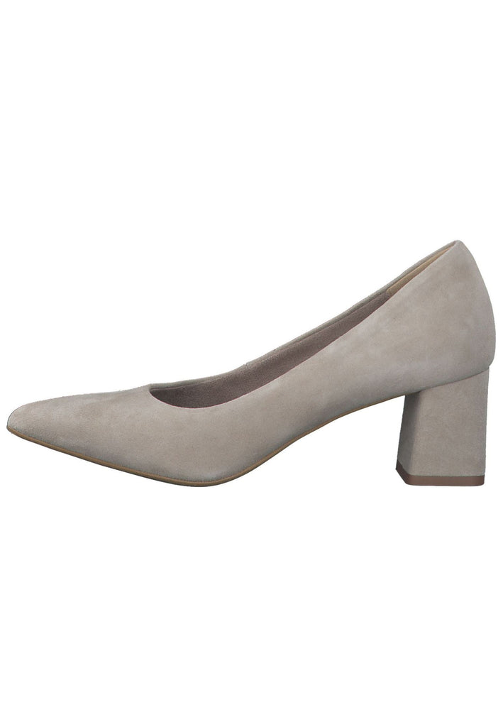 Tamaris Pumps Veloursleder Ivory