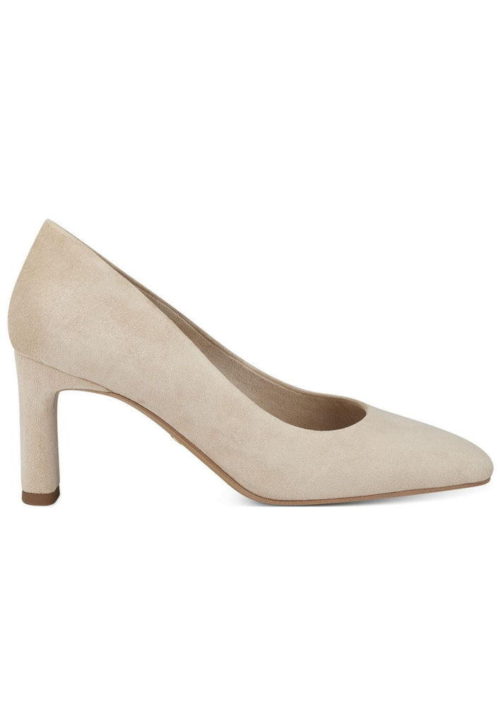 Tamaris Pumps Veloursleder Ivory