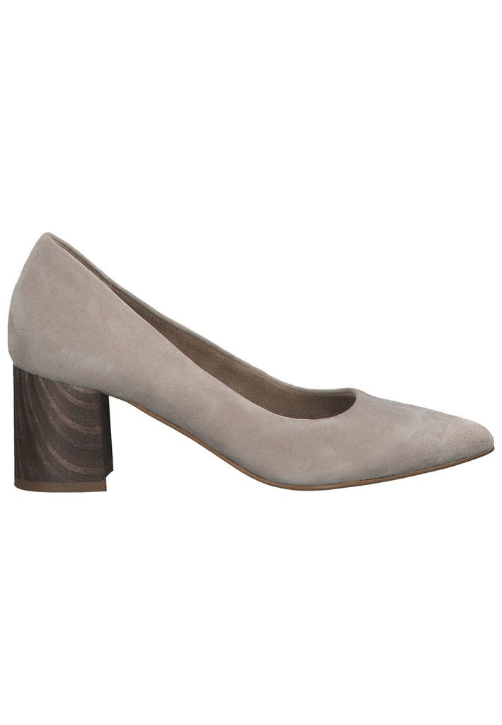 Tamaris Pumps Veloursleder Ivory