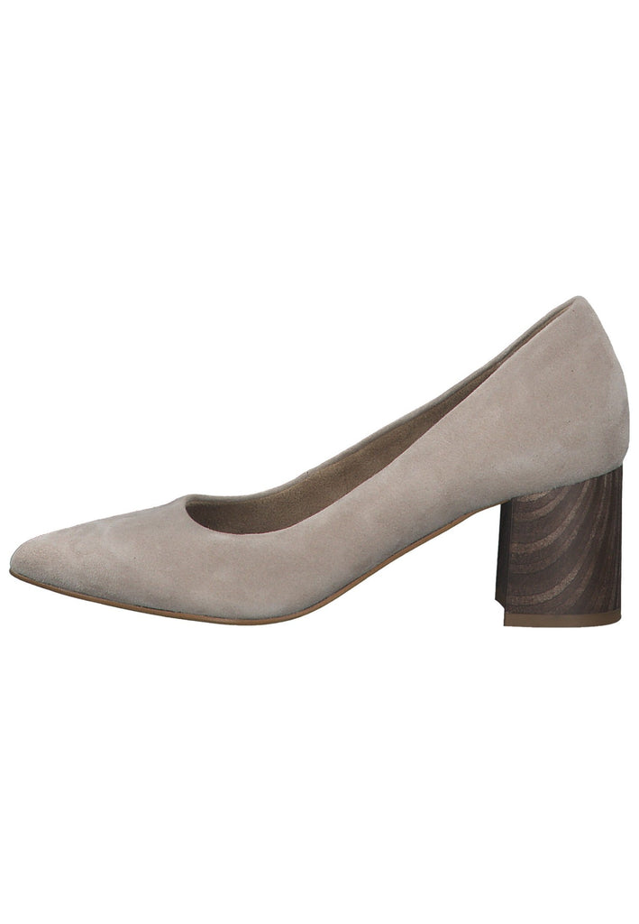 Tamaris Pumps Veloursleder Ivory