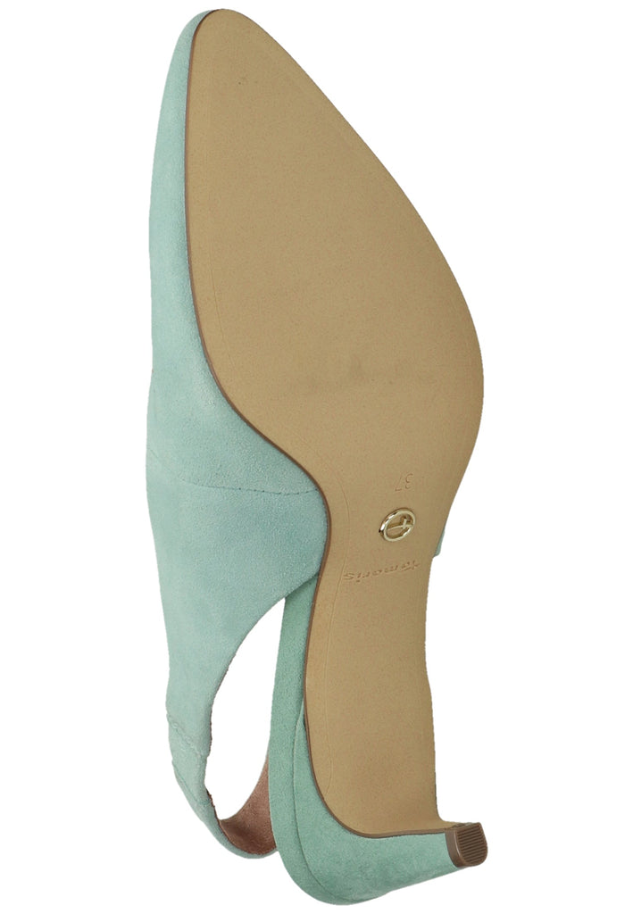 Tamaris Pumps Veloursleder Mint