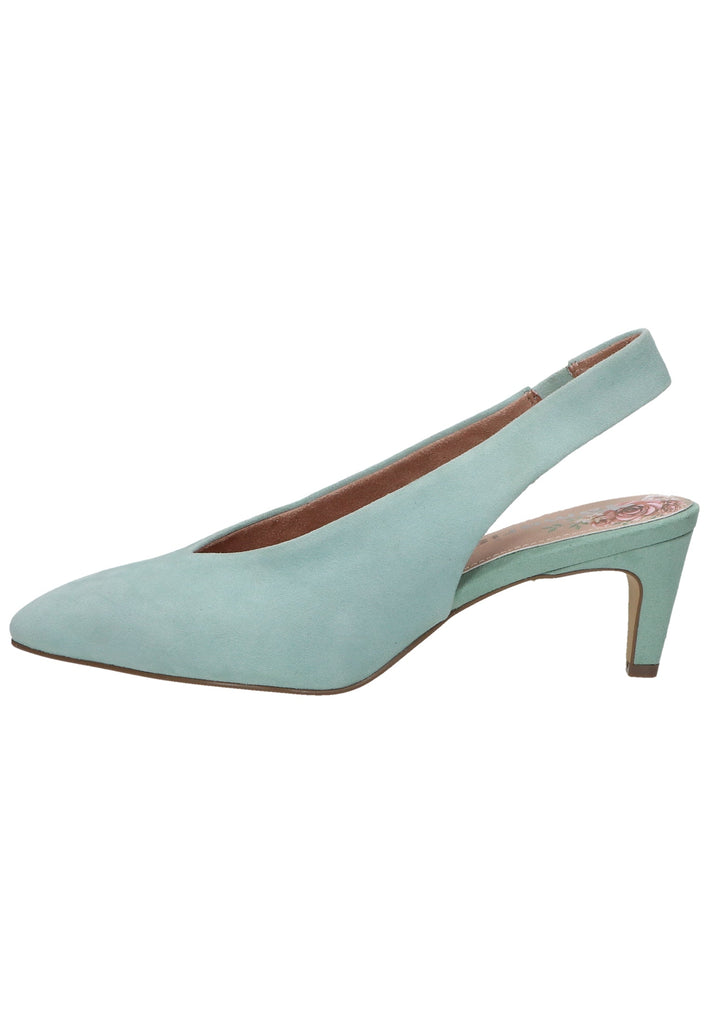 Tamaris Pumps Veloursleder Mint