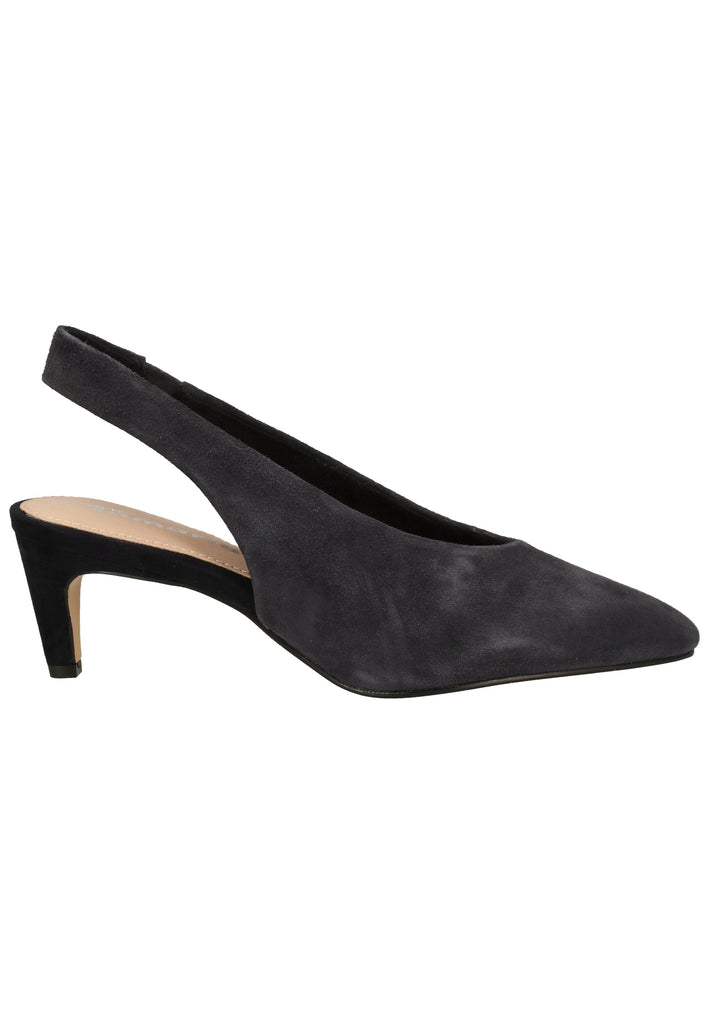Tamaris Pumps Veloursleder Navy