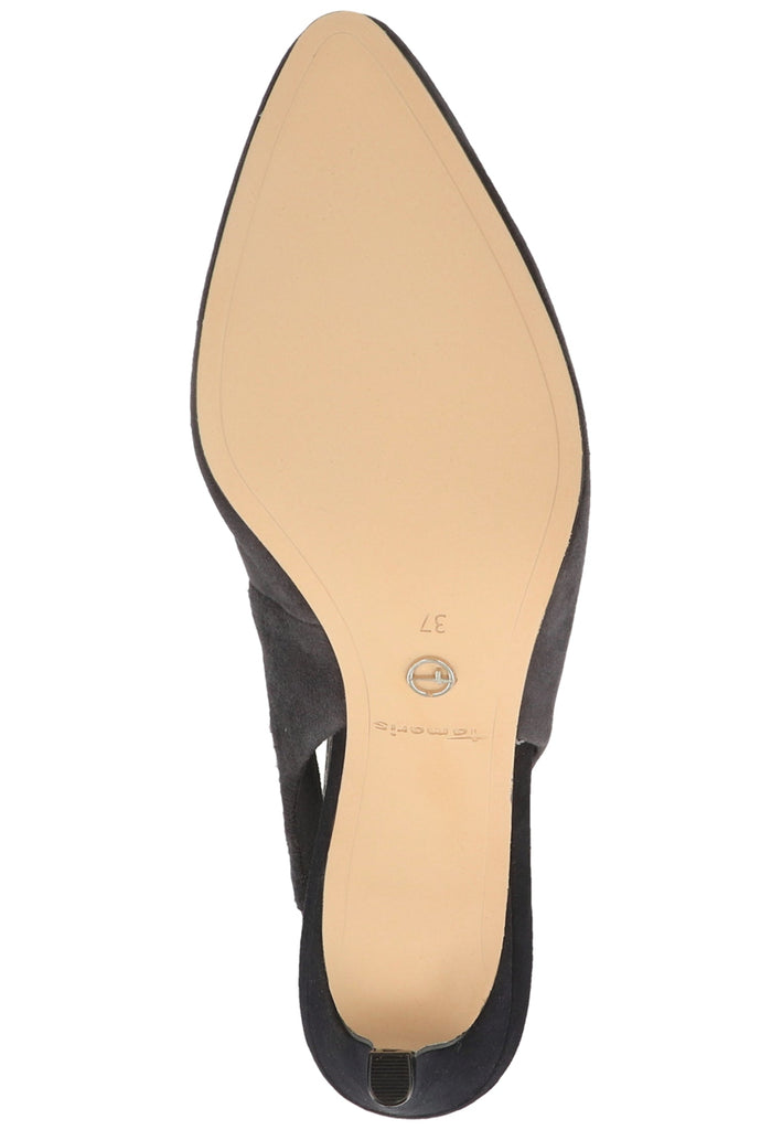 Tamaris Pumps Veloursleder Navy