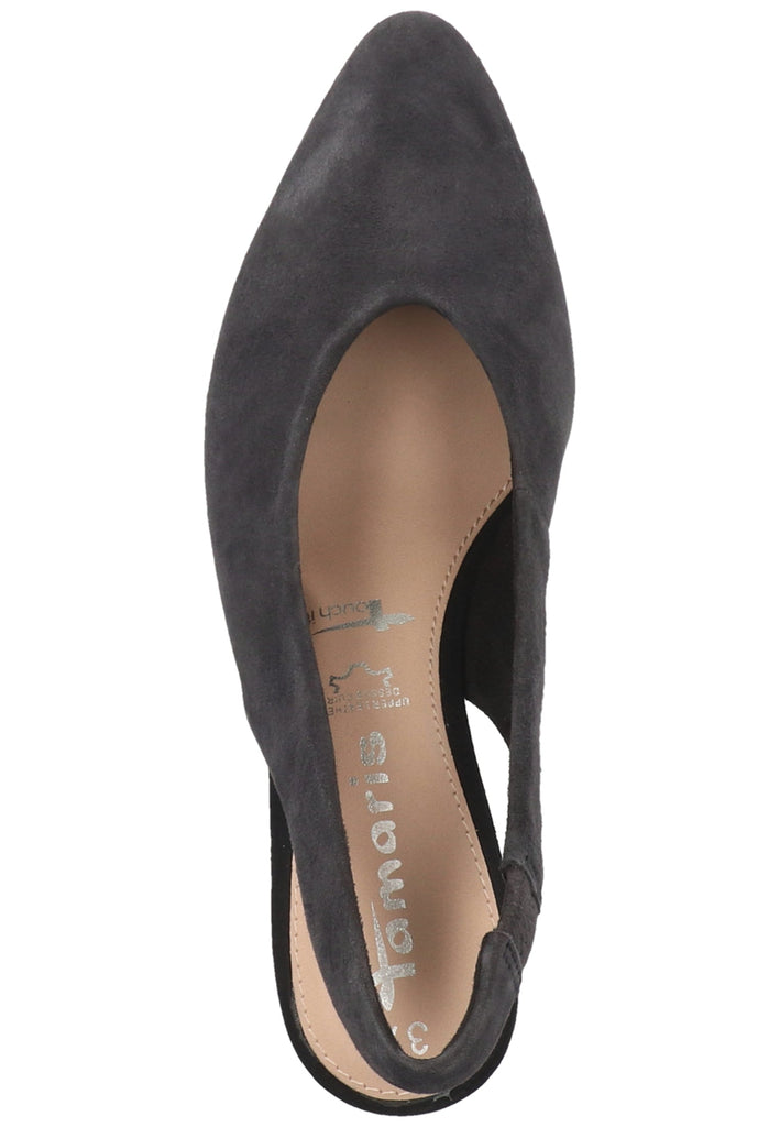 Tamaris Pumps Veloursleder Navy
