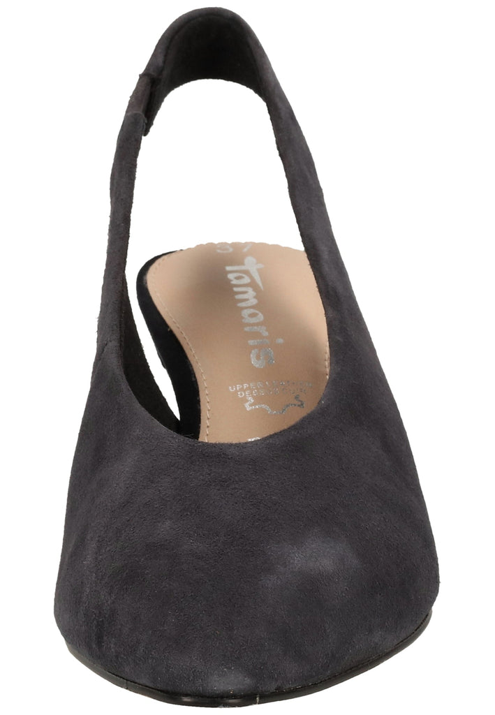 Tamaris Pumps Veloursleder Navy