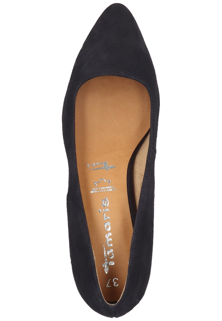 Tamaris Pumps Veloursleder Navy