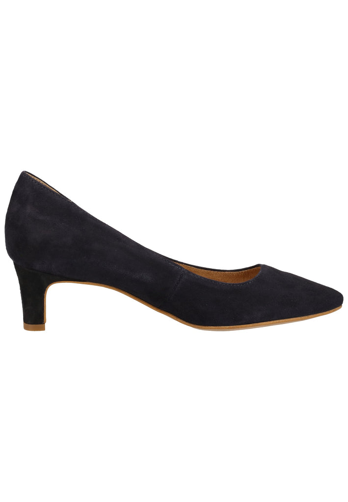 Tamaris Pumps Veloursleder Navy