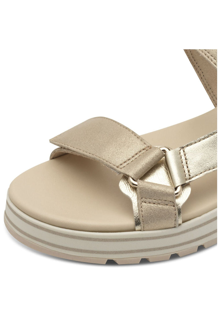Tamaris Sandalen Leder Champagne