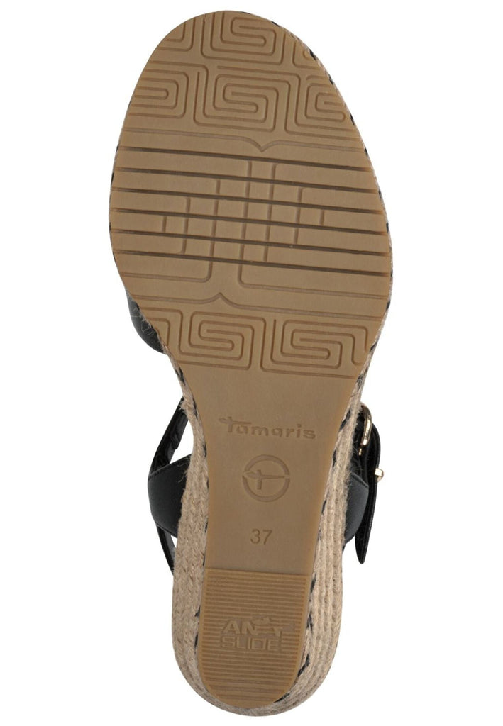 Tamaris Sandalen Leder Schwarz