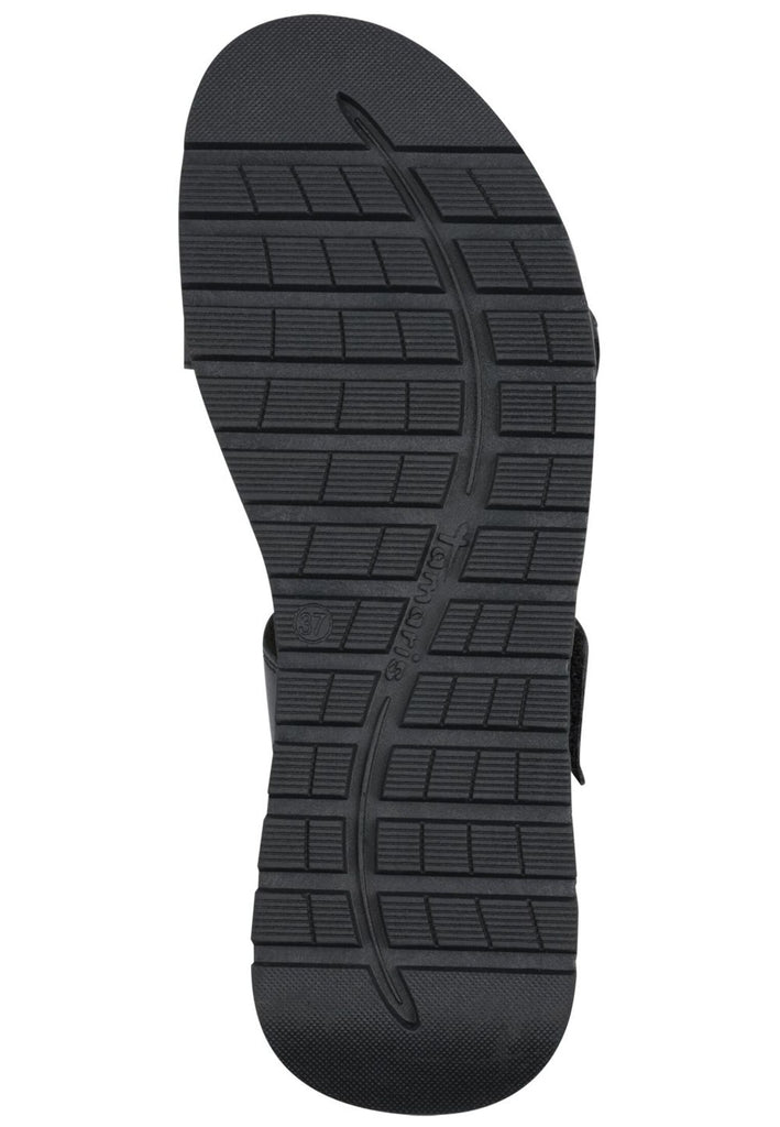Tamaris Sandalen Leder Schwarz/Braun