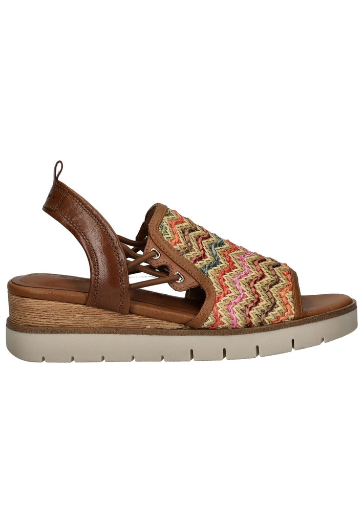 Tamaris Sandalen Leder/Textil Multicolor