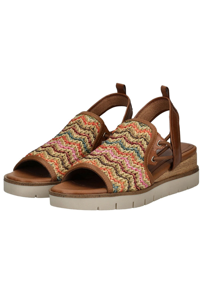 Tamaris Sandalen Leder/Textil Multicolor