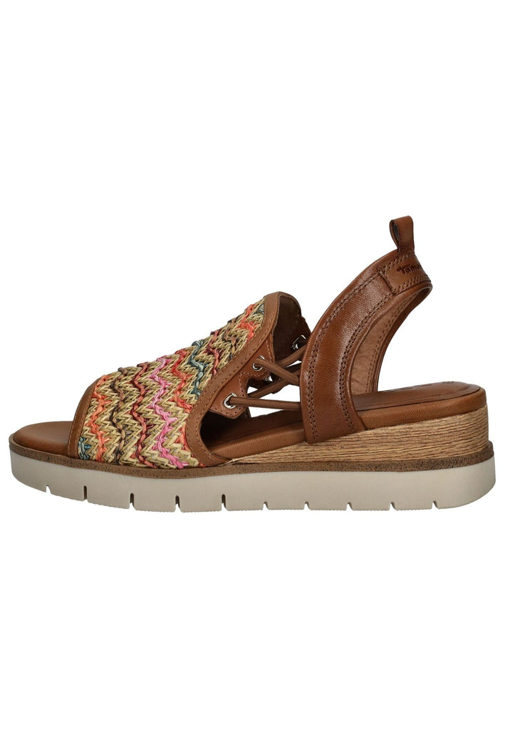 Tamaris Sandalen Leder/Textil Multicolor
