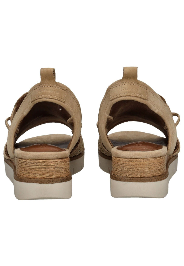 Tamaris Sandalen Leder/Textil Tan