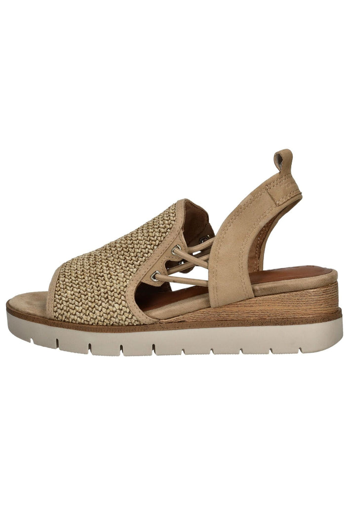 Tamaris Sandalen Leder/Textil Tan