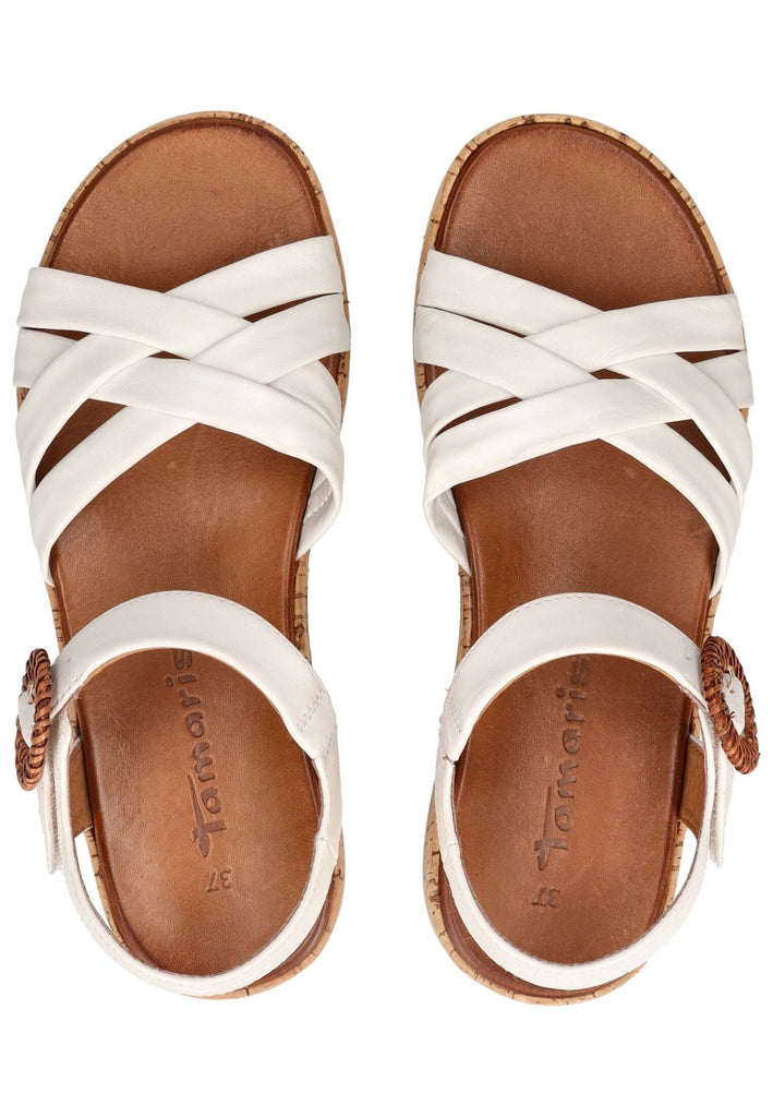 Tamaris Sandalen Leder Weiß
