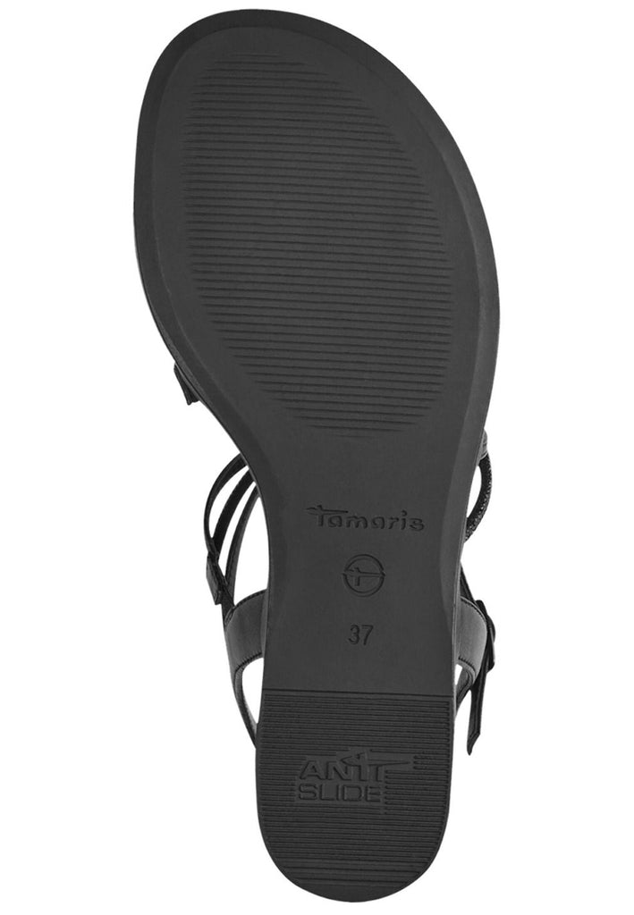 Tamaris Sandalen Lederimitat/Textil Schwarz