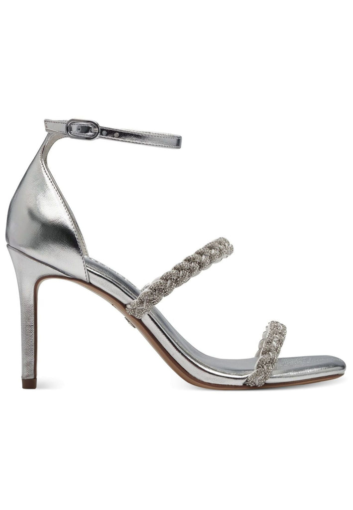 Tamaris Sandalen Lederimitat/Textil Silber