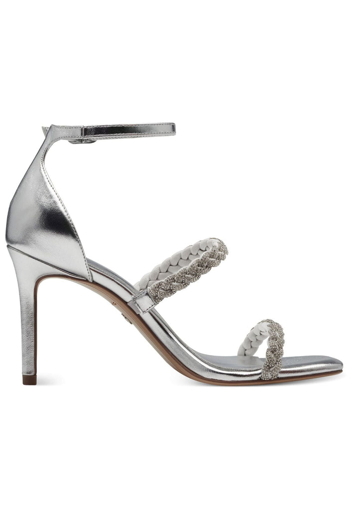 Tamaris Sandalen Lederimitat/Textil Silber