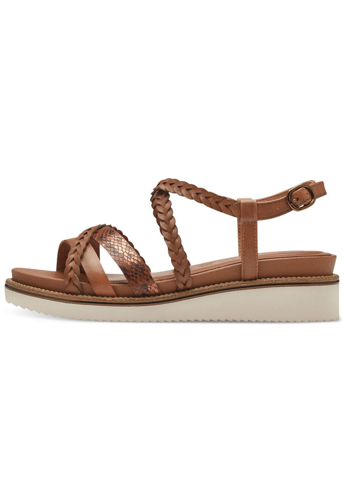 Sandalen Tamaris Sandalen Leder/Synthetik Cognac